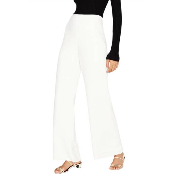 NEW MARIE OLIVER mia straight pants in bone - Picture 2 of 4